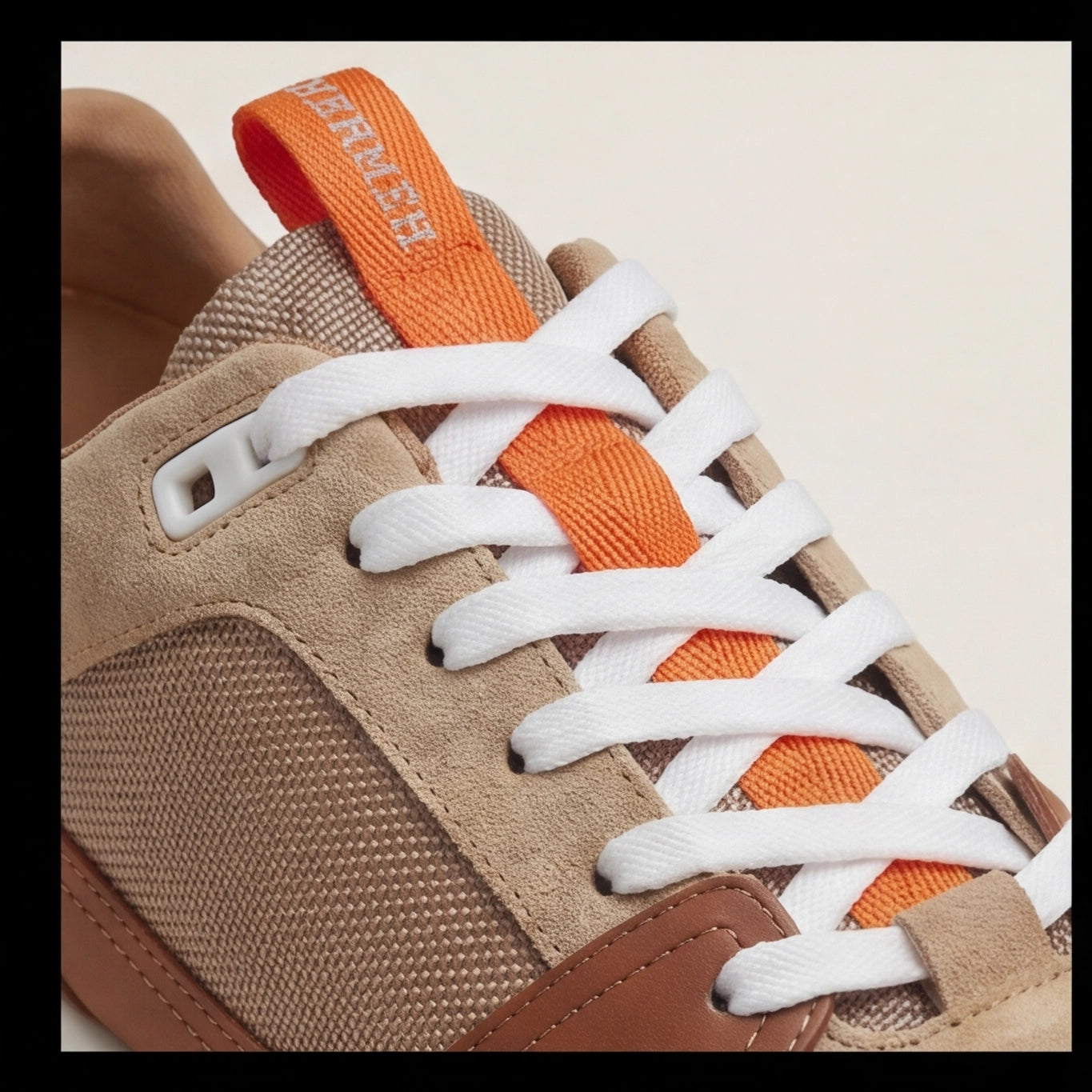 Hermès Trail Runner Sneaker – Beige & Tan