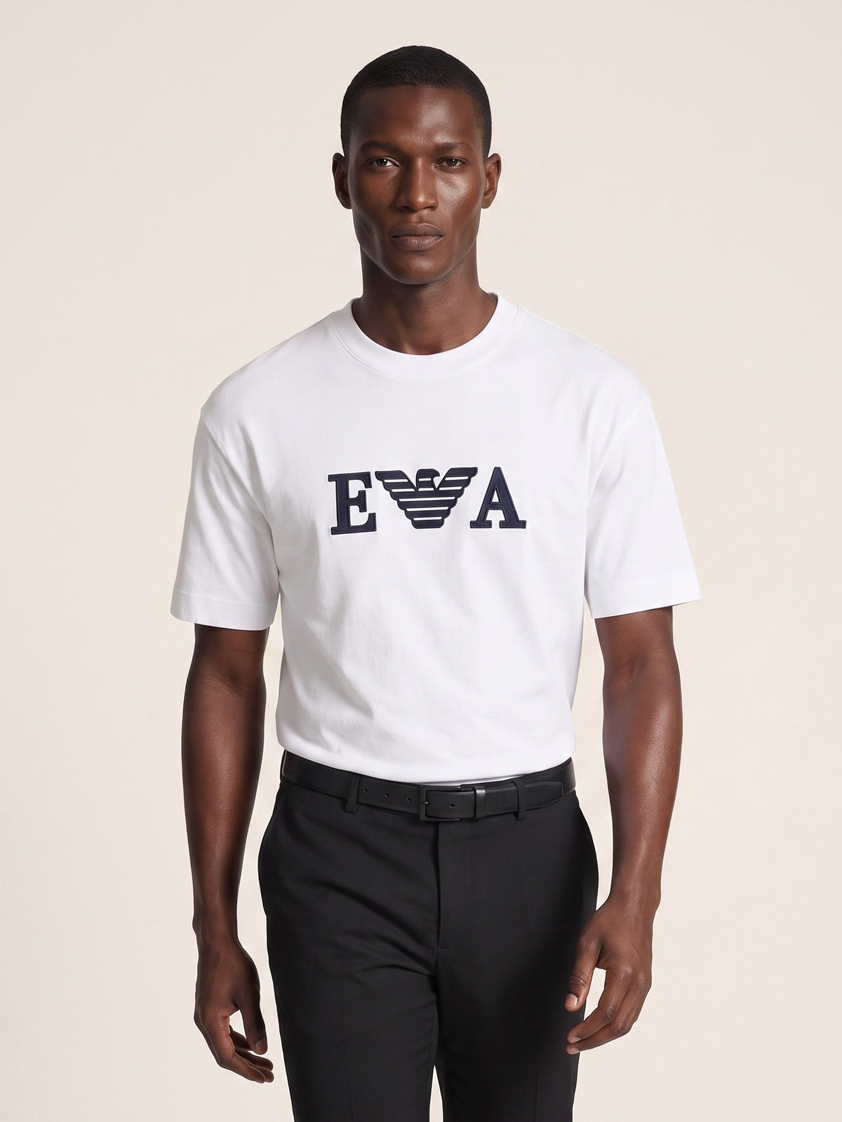 MODEL·ARMANI — EA Logo T-Shirt — White