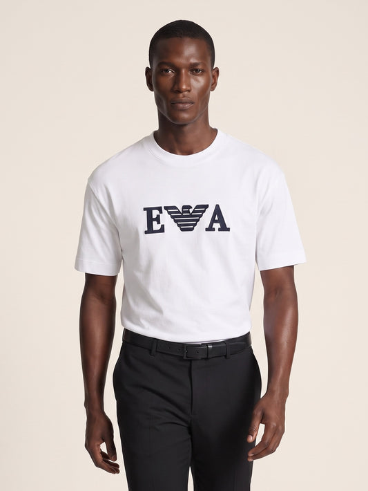 MODEL·ARMANI — EA Logo T-Shirt — White