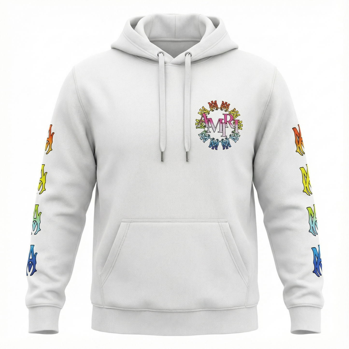 AMIRI spectrum logo hoodie “white”