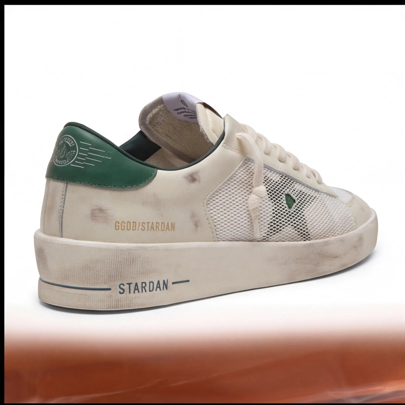 Golden Goose Stardana Mesh Vintage Cream Green