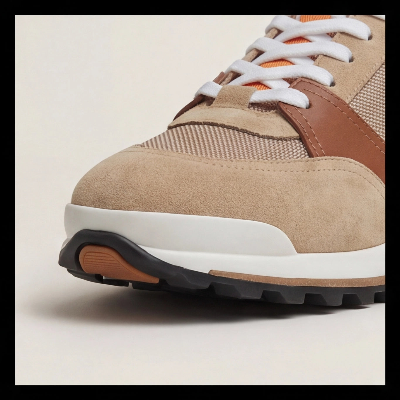 Hermès Trail Runner Sneaker – Beige & Tan
