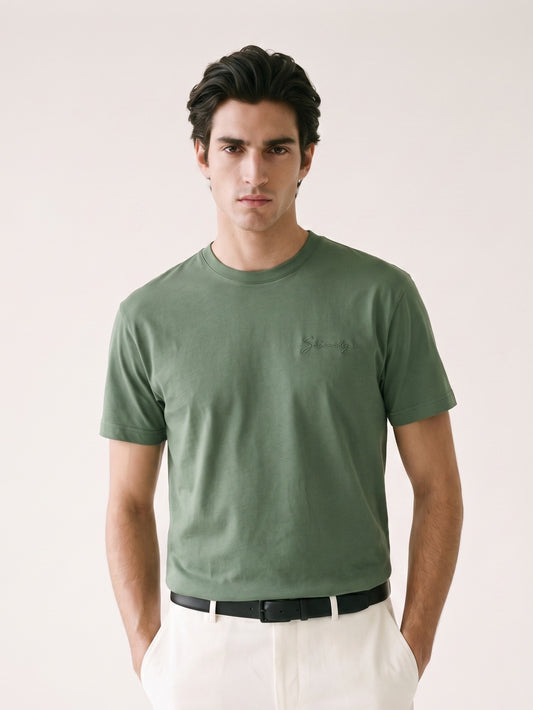 MODEL·GIVENCHY — T-shirt in cotton with GIVENCHY signature