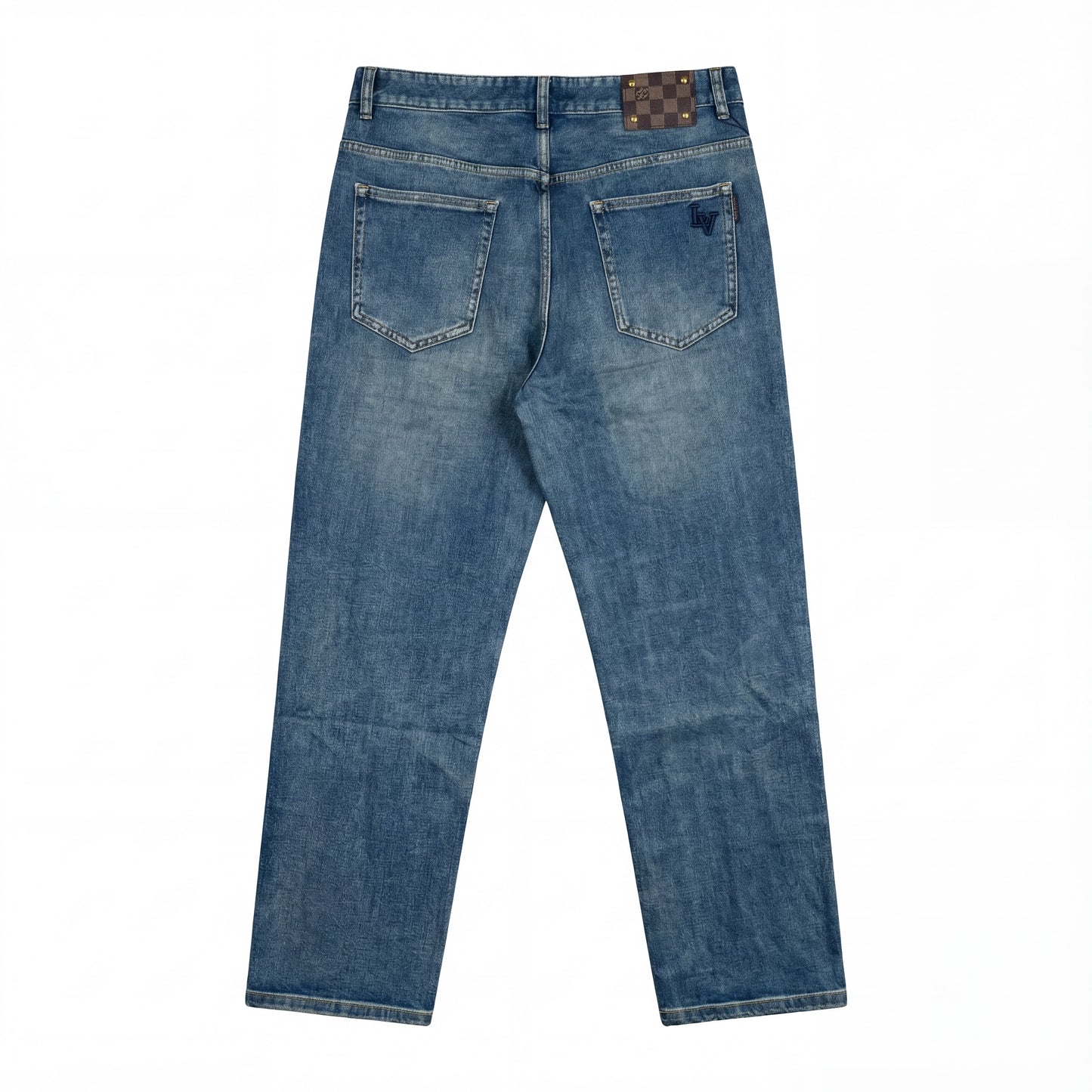 Louis Vuitton Monogram Detail Denim – Blue
