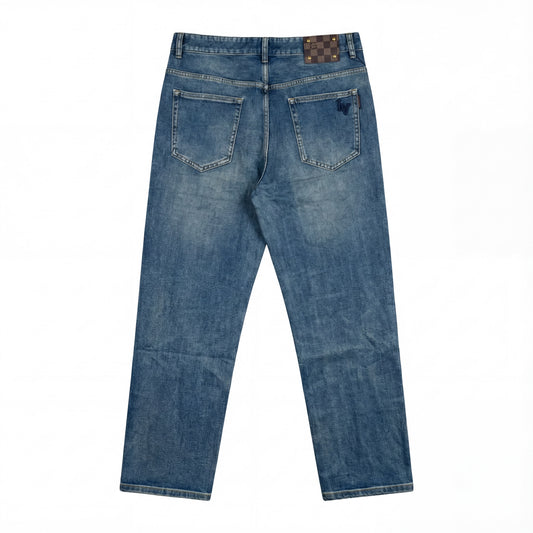 Louis Vuitton Monogram Detail Denim – Blue