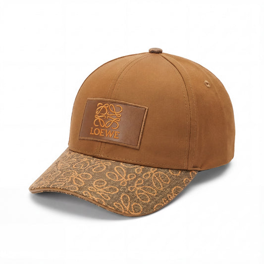 Loewe Luxury Streetwear Cap Brown Edition