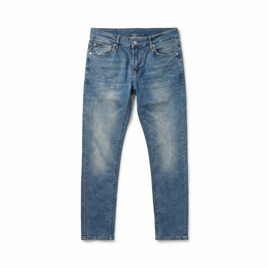 Dolce & Gabbana Blue Distressed Denim Slim Fit