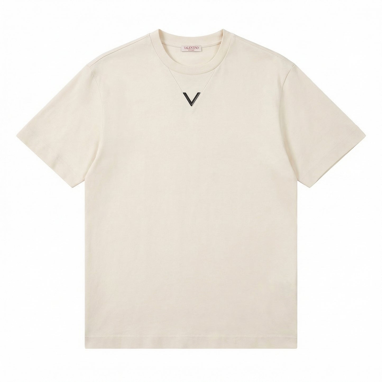 VALENTINO V Metal Logo T-shirt Crème
