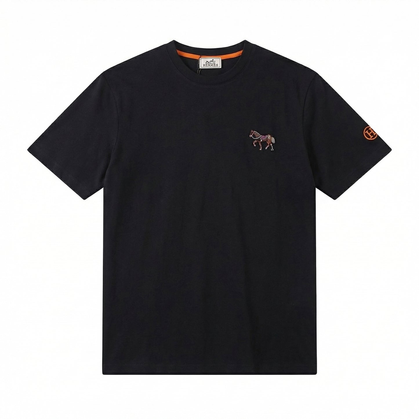 HERMES- Horse Embroidered Logo Black