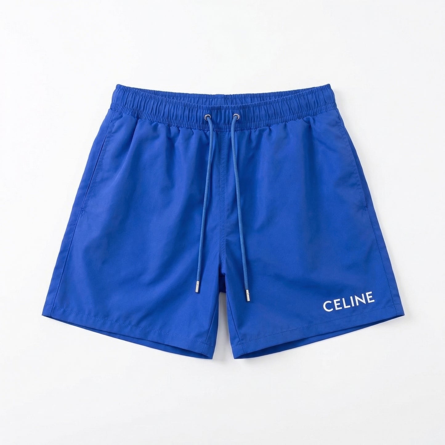 Celine Classic Designer Swim Trunks – Blue Edition