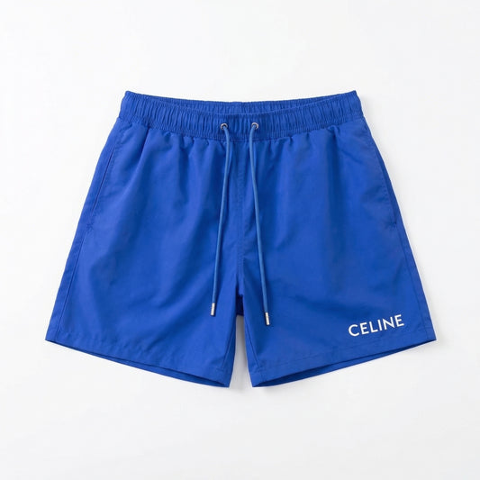 Celine Classic Designer Swim Trunks – Blue Edition