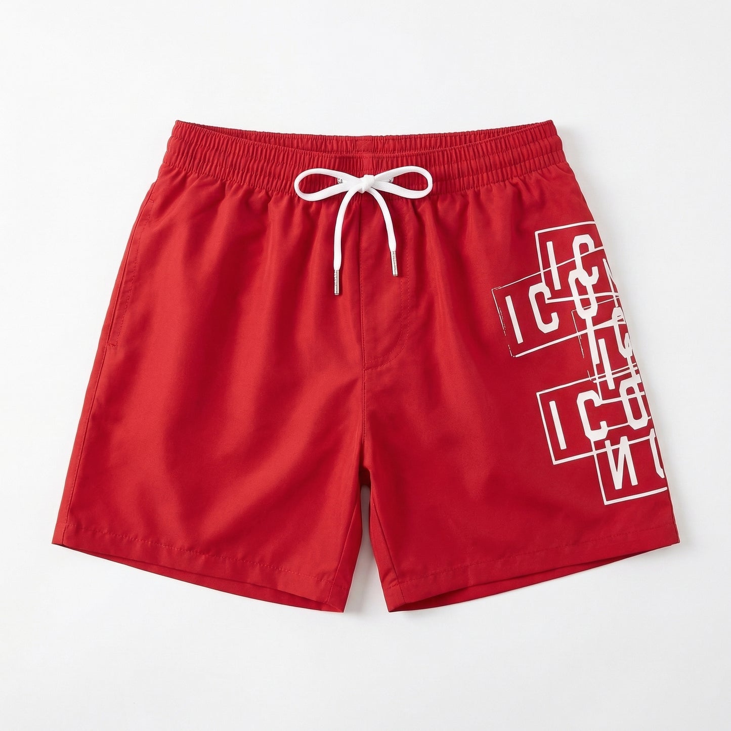 Dsquared2 Premium Swim Trunks – Graphic Red
