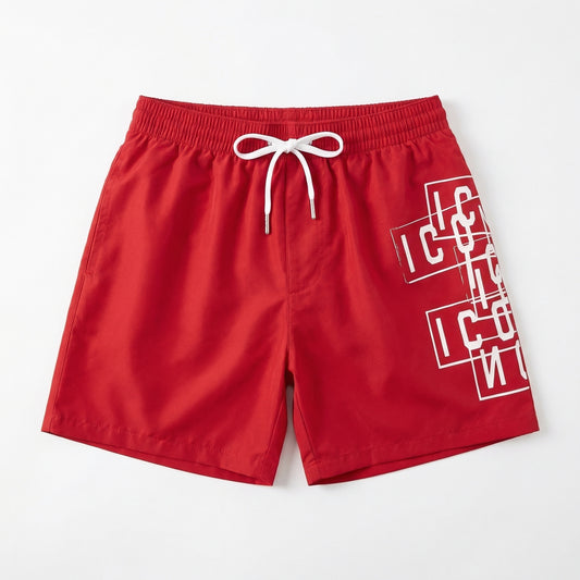 Dsquared2 Premium Swim Trunks – Graphic Red