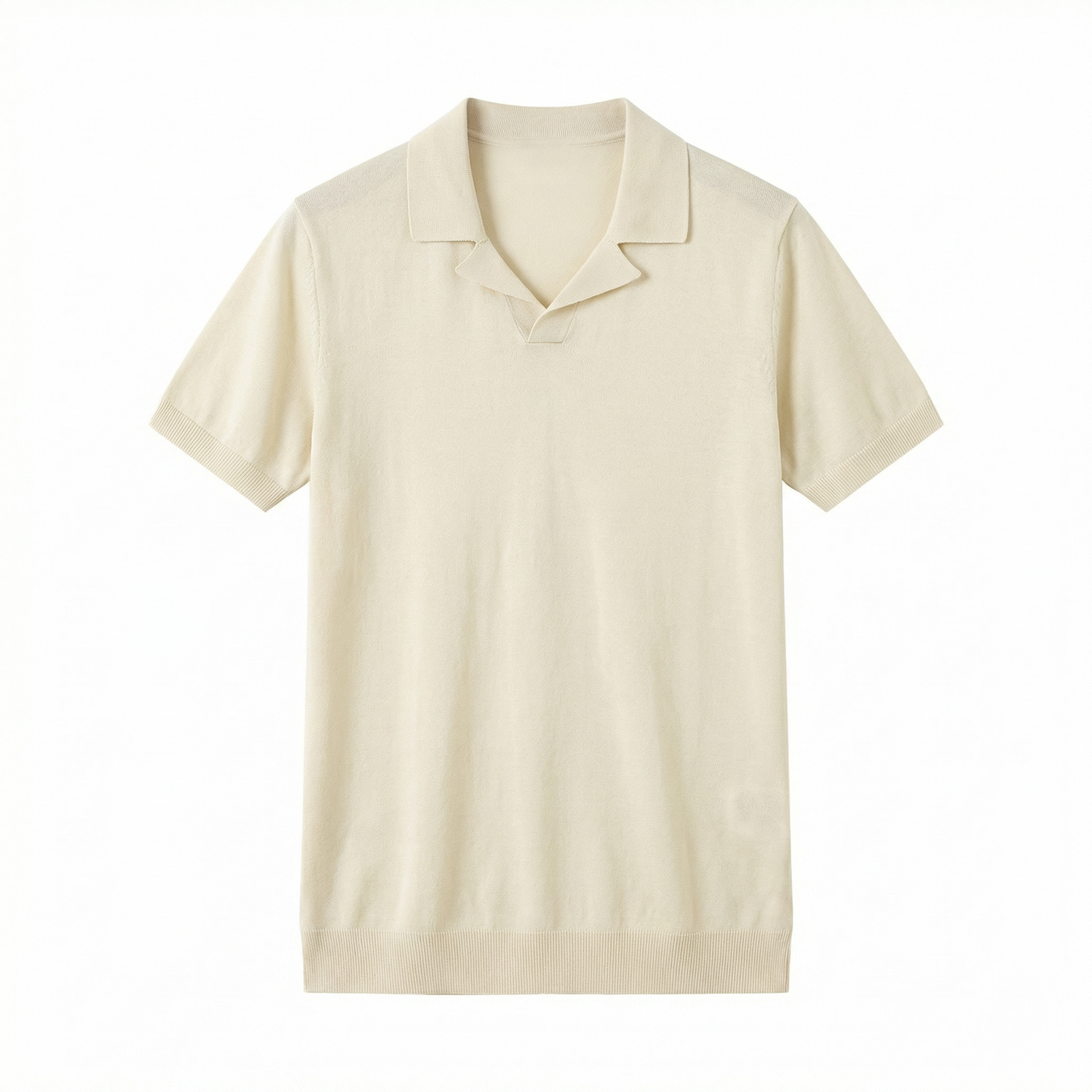 LORO PIANA Cool Linen Polo Shirt Crème