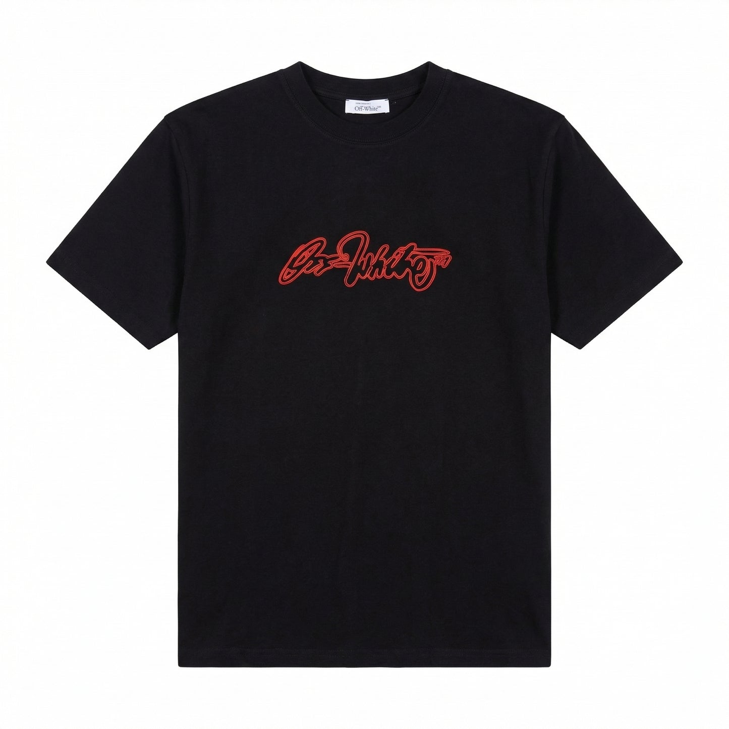 Off-White script outline skate T-shirt
