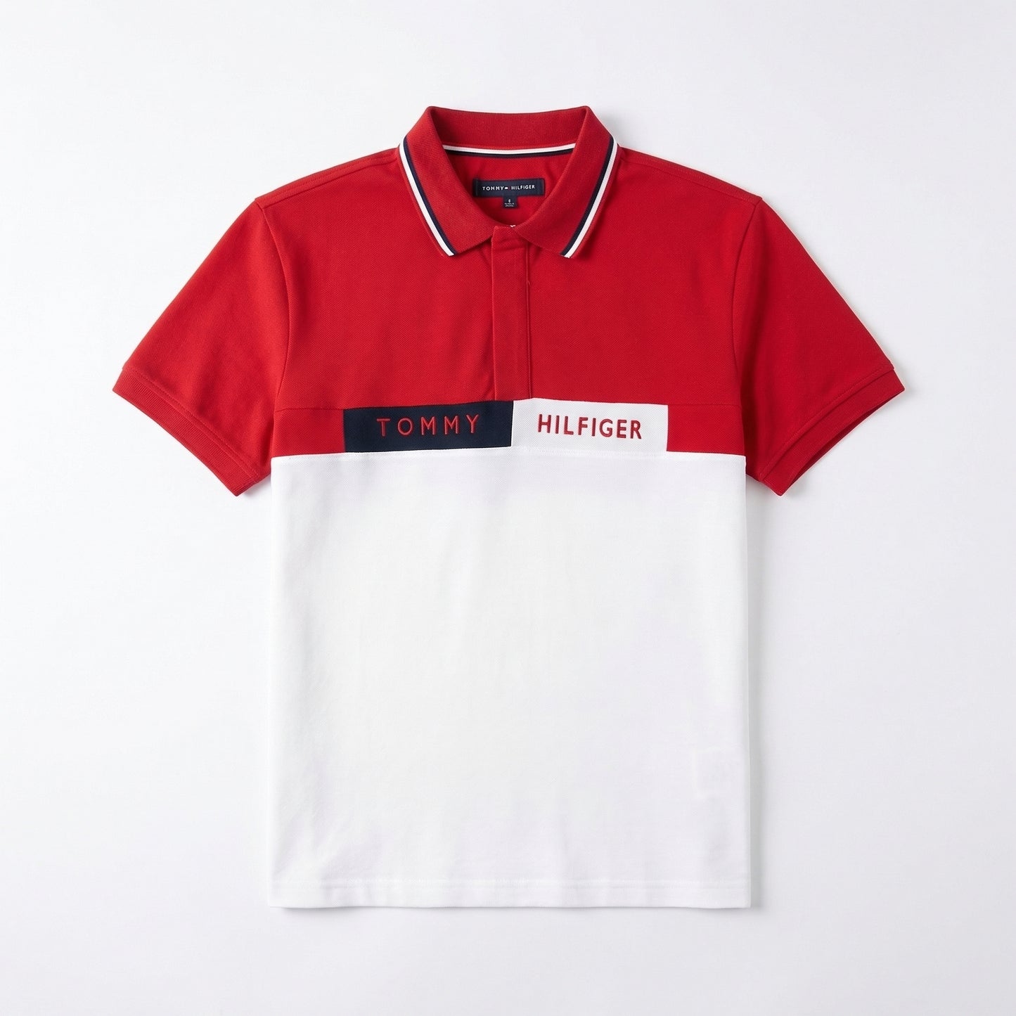 TOMMY HILFIGER ADAPTIVE MENS SLIM FIT COLORBLOCK POLO
