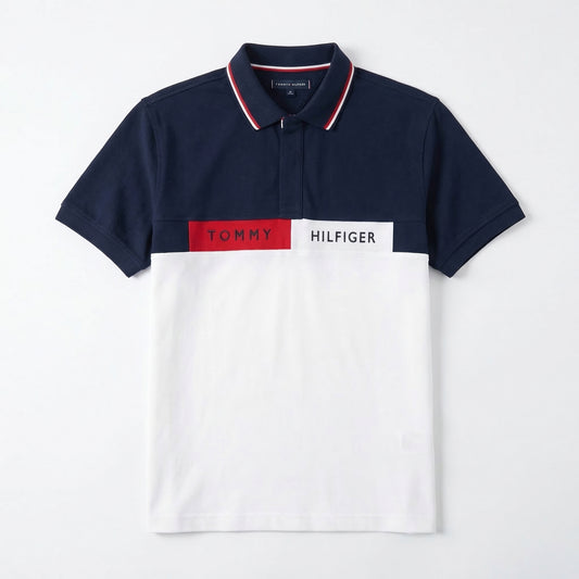 TOMMY HILFIGER ADAPTIVE MENS SLIM FIT COLORBLOCK POLO