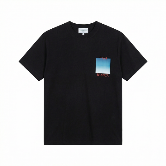 CASABLANCA Gradient Casa Logo T-Shirt Black