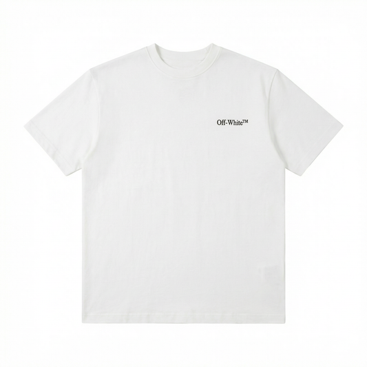 Off-White Gothic Arrow Bowling T-Shirt white