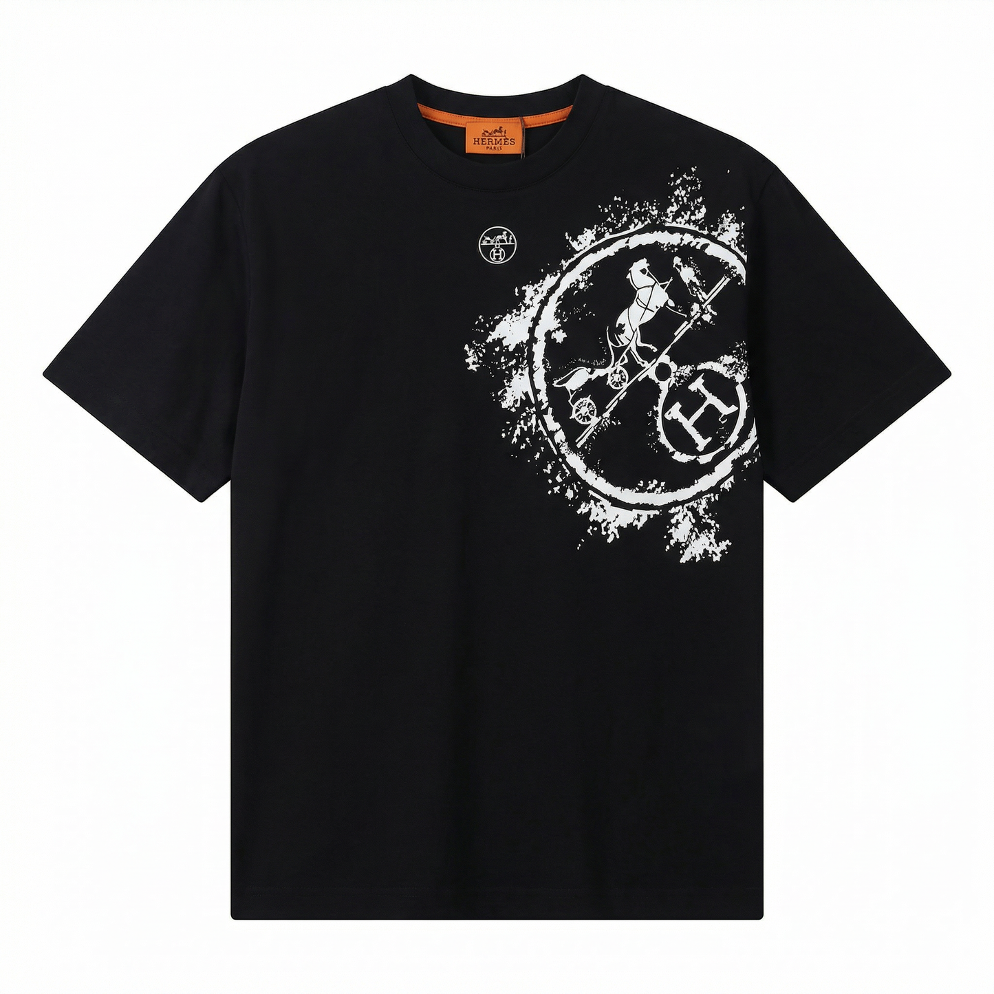 Hermes Metal Graphic Black T-Shirt