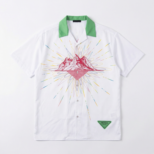 PRADA Printed Stamp Logo Shirt