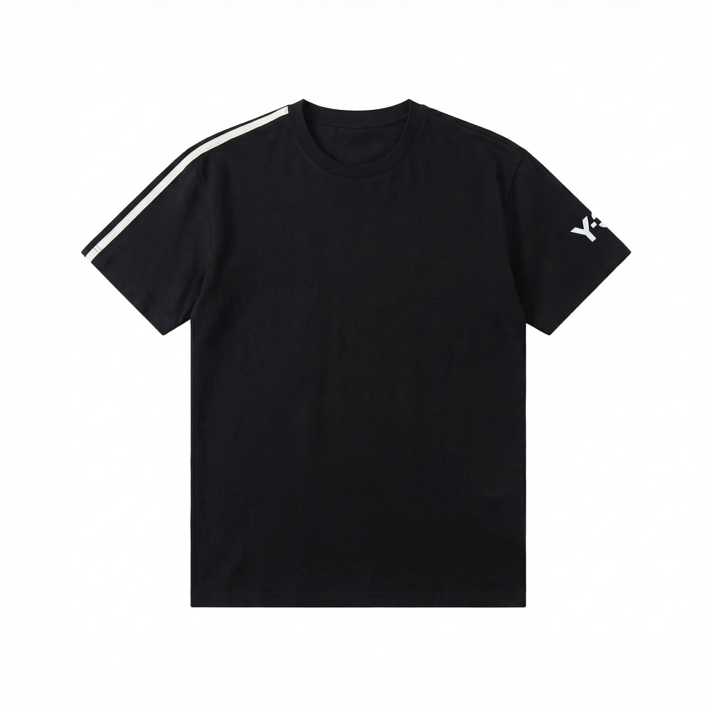 Y-3 Men's Black Logo Cotton Blend T-Shirt