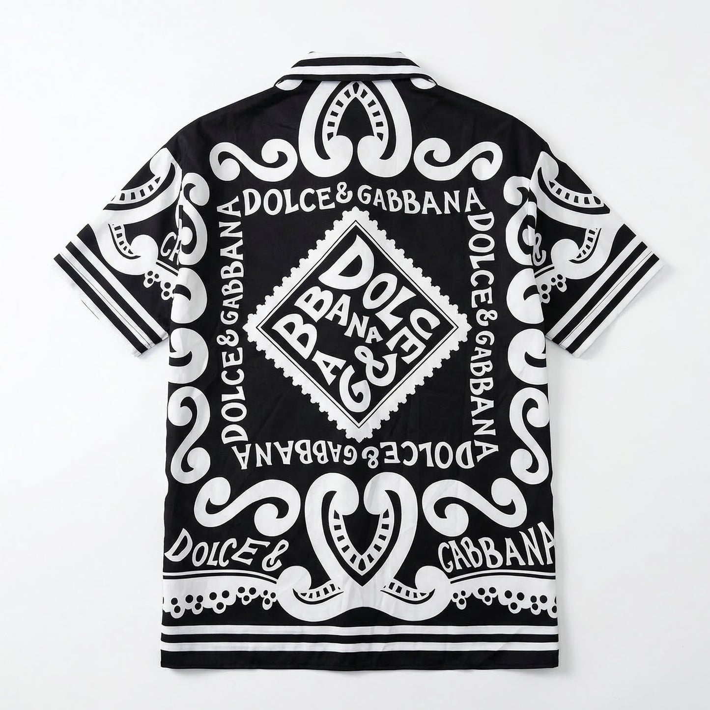 DOLCE & GABBANA Marina-print silk Hawaii shirtt