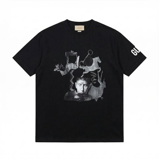 GUCCI COTTON JERSEY PRINTED T-SHIRT