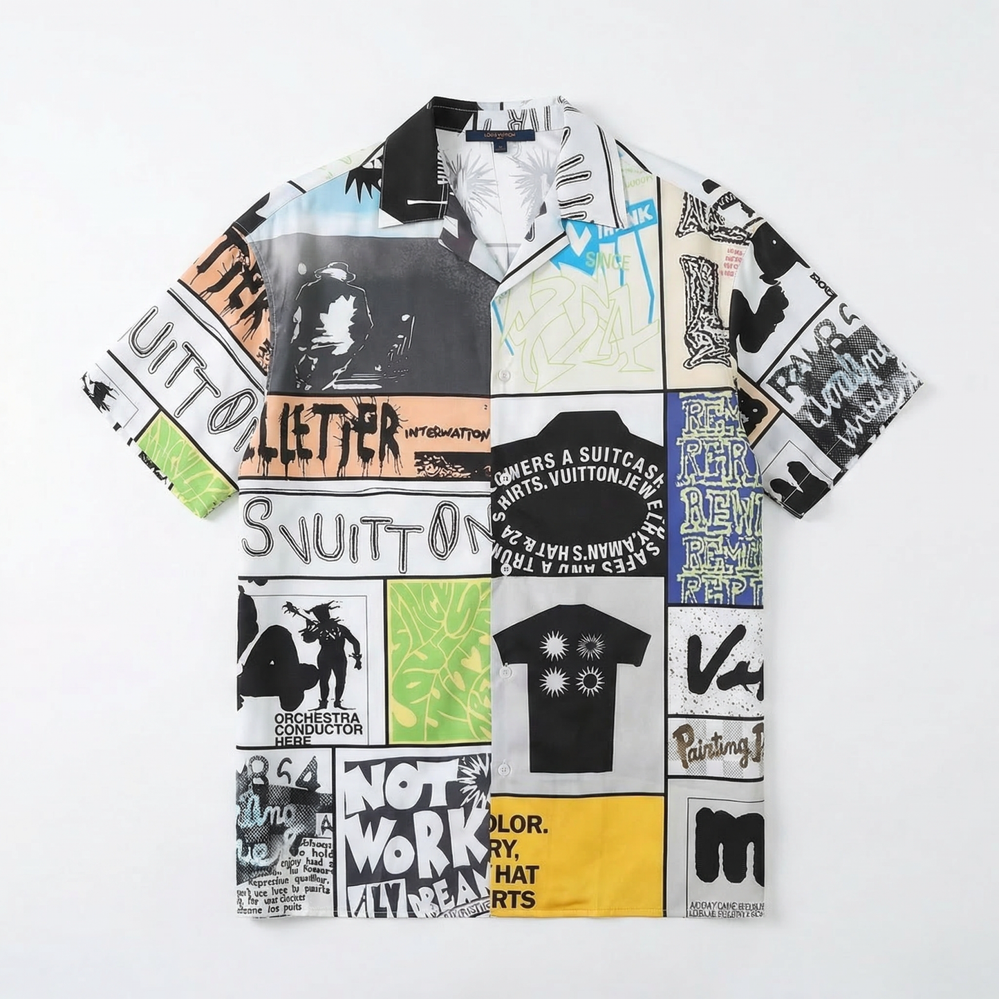 Louis Vuitton Monogram printed silk shirt