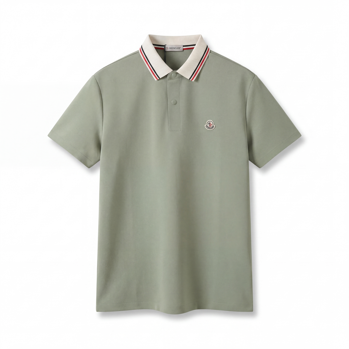 Moncler Classic Polo Shirt – Sage Green