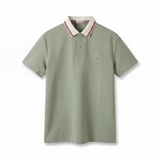 Moncler Classic Polo Shirt – Sage Green