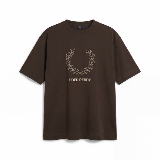Fred Perry Logo T-Shirt – Brown