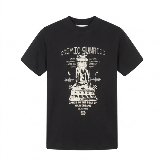 Golden Goose Cosmic Sunrise Graphic T-Shirt – Black