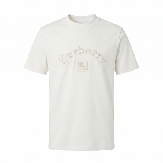 Burberry Embossed Logo T-Shirt – White