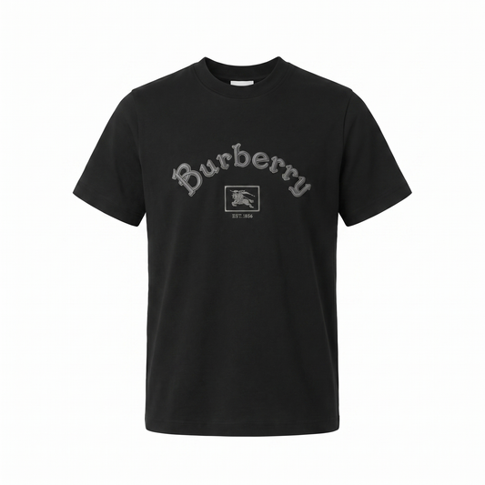 Burberry Embossed Logo T-Shirt – Black