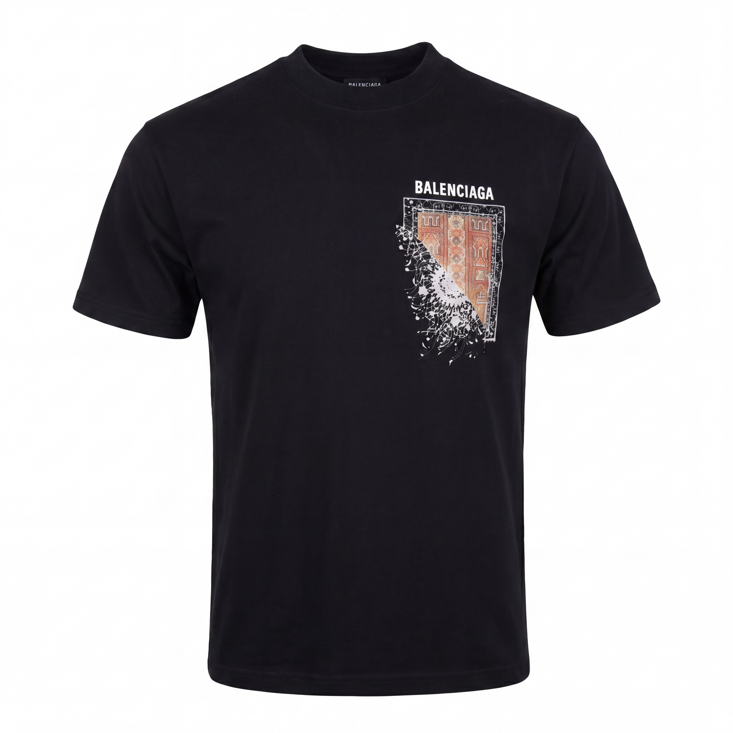 Balenciaga Graphic Print T-Shirt – Black