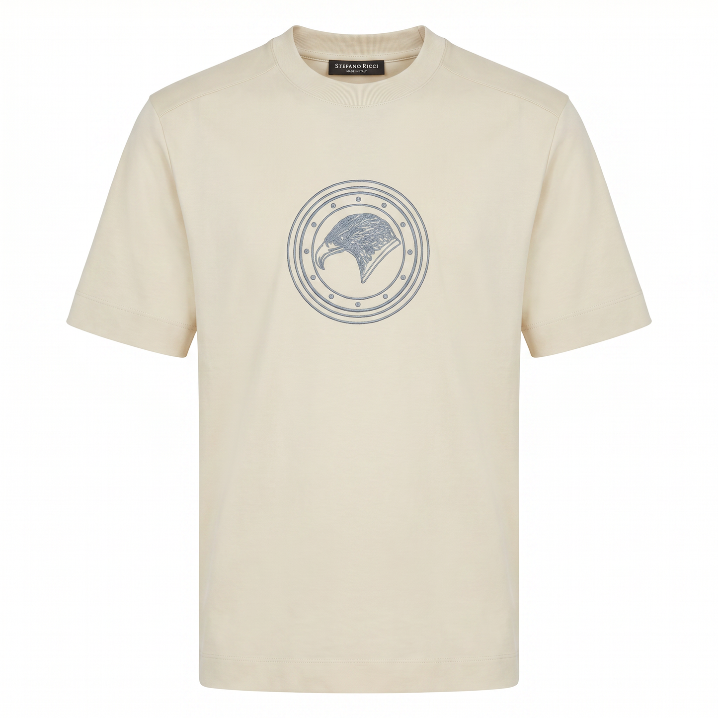 Stefano Ricci Signature Graphic T-Shirt – Beige Edition