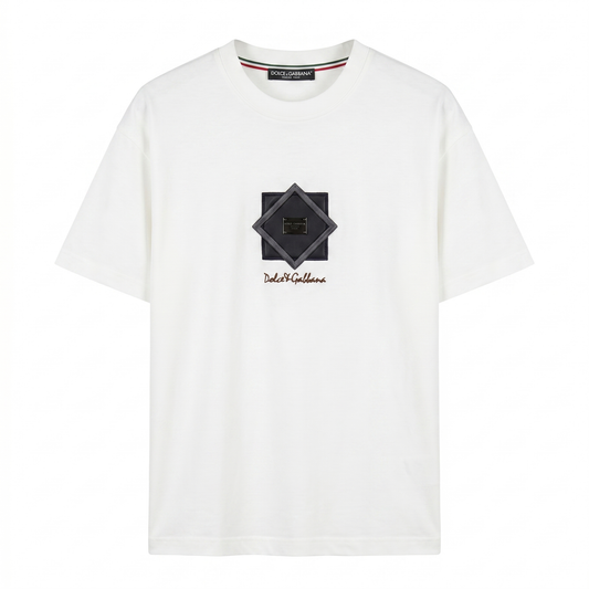 Dolce & Gabbana Signature Badge T-Shirt – White