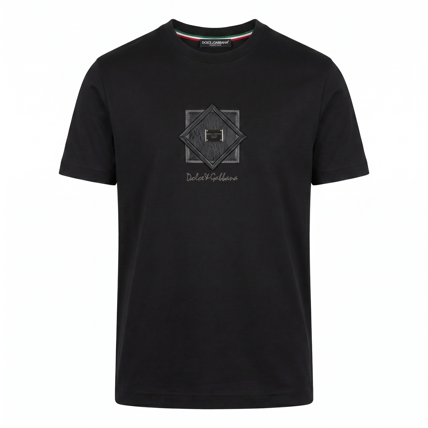 Dolce & Gabbana Signature Badge T-Shirt – Black