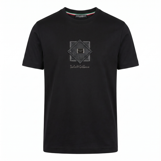 Dolce & Gabbana Signature Badge T-Shirt – Black