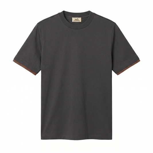 Hermès Essential Crew Neck T-Shirt – Dark black