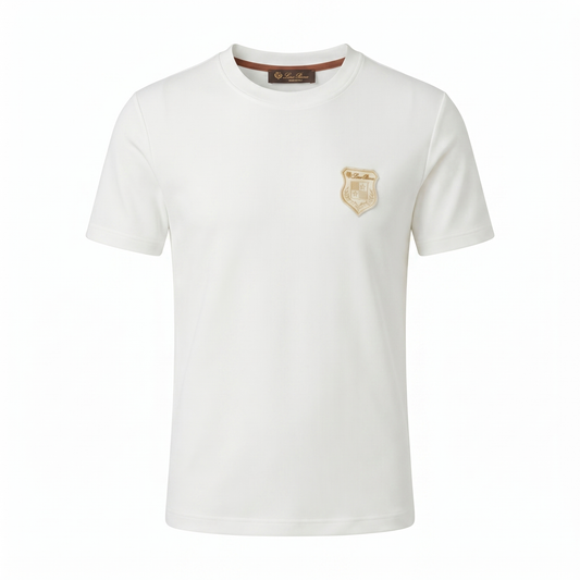 Loro Piana Crest Minimal T-Shirt – White
