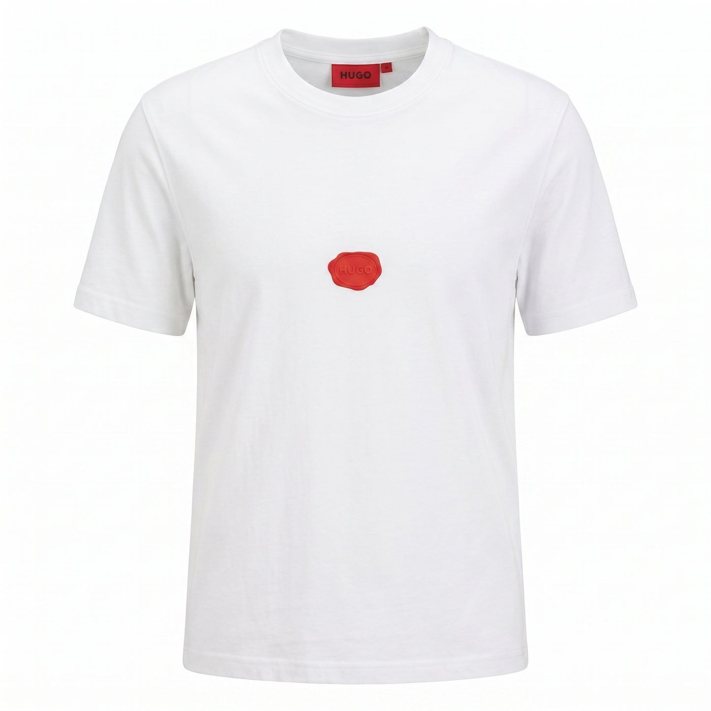HUGO Red Logo Minimal T-Shirt – White