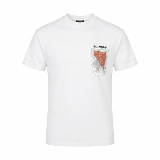 Balenciaga Graphic Statement T-Shirt – White