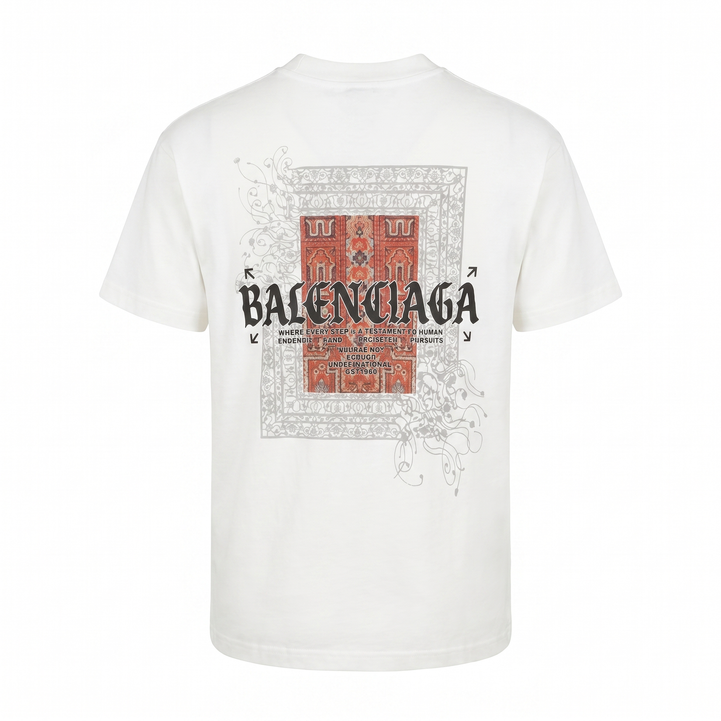 Balenciaga Graphic Statement T-Shirt – White