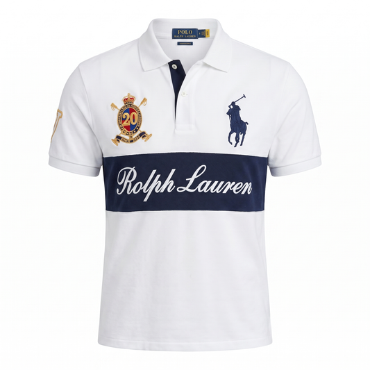 Polo Ralph Lauren Heritage Crest Polo – White/Navy