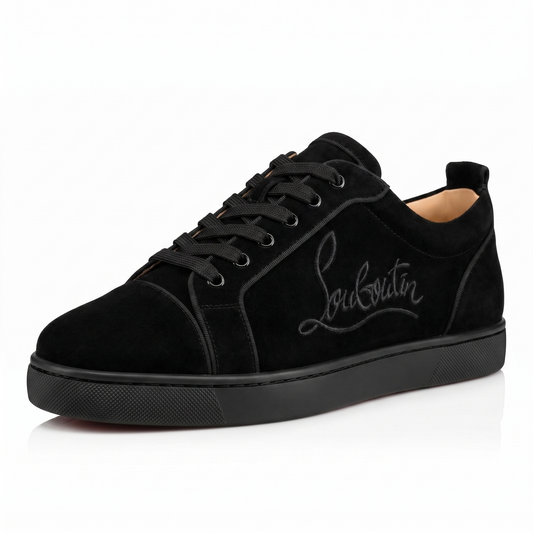 Christian Louboutin Black Suede Sneaker