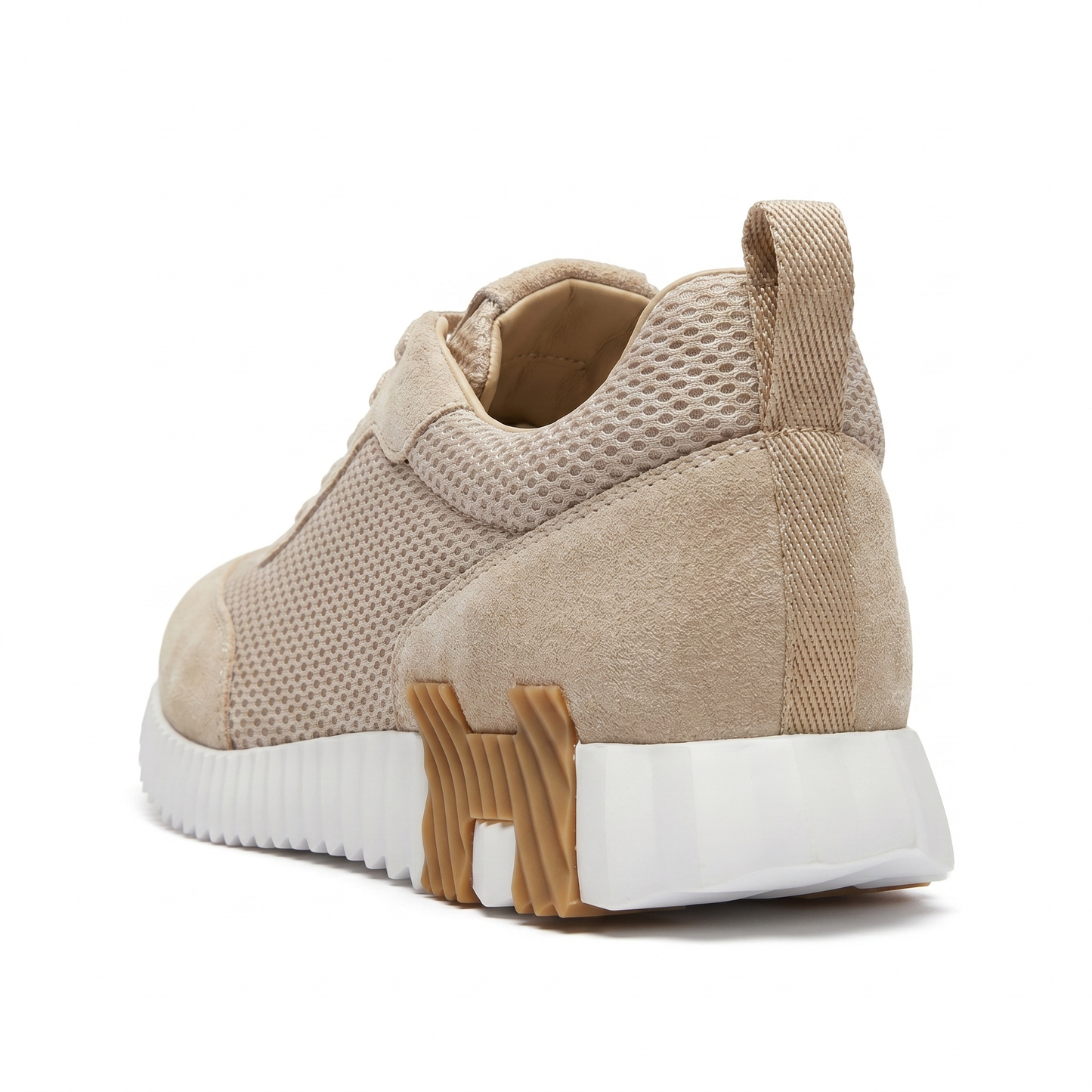 Hermès Mesh Suede Chunky Sole Beige
