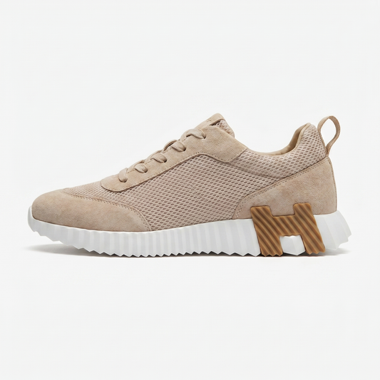 Hermès Mesh Suede Chunky Sole Beige