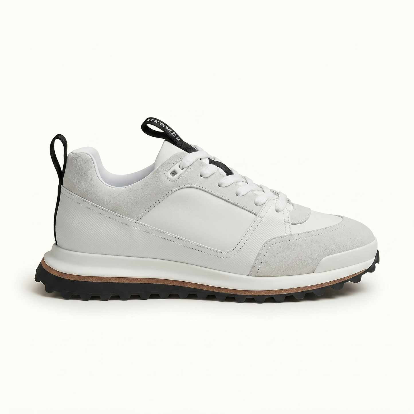 Hermès Velar Leather Sneakers – White